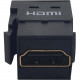 Tripp Lite HDMI Keystone/Panel-Mount Coupler (F/F) - 8K 60 Hz, Black - 7680 x 4320 Supported - Gold Connector - Gold Contact - Black - TAA Compliant - TAA Compliance P164-000-KPBK8K