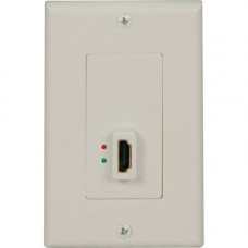 Tripp Lite HDMI Display-Side Wallplate with Active Signal Booster F/F - 2 x Socket(s) - HDMI Video - White - RoHS Compliance P166-001-A