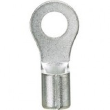 Panduit Loose Piece Ring Terminal - 100 Pack - Ring Terminal - Tin - Metallic - TAA Compliance P18-4R-M