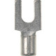 Panduit Terminal Connector - 1000 Pack - 1 x Fork Terminal - Tin - TAA Compliance P18-6F-M