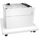 HP Color LaserJet 550-sheet Paper Tray with Stand - 550 Sheet - Plain Paper - A6 4.10" x 5.80" , Legal 8.50" x 14" P1B10A
