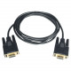 Tripp Lite 10ft Null Modem Serial RS232 Cable Adapter DB9 F/F 10&#39;&#39; - 10 ft - 1 x DB-9 Female Serial - 1 x DB-9 Female Serial - Shielding - Black - RoHS, TAA Compliance P450-010