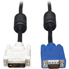 Tripp Lite 6ft DVI to VGA Monitor Cable Shielded with RGB High Resolution DVI-A to HD15 M/M 6&#39;&#39; - (DVI-A M to HD15 M) 6-ft. P556-006