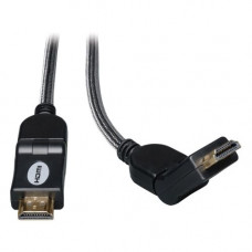 Tripp Lite 10ft High Speed HDMI Cable Digital Video with Audio Swivel Connectors 4K x 2K M/M 10&#39;&#39; - HDMI - 10 ft - 1 x HDMI Male - 1 x HDMI Male - Shielding - RoHS Compliance P568-010-SW