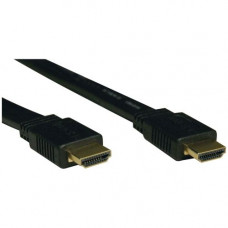 Tripp Lite High Speed HDMI Flat Cable Ultra HD 4K x 2K Digital Video with Audio (M/M) Black 6ft - Male HDMI - Male HDMI - 6ft - Black P568-006-FL