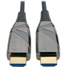 Tripp Lite P568-60M-FBR Fiber Optic Audio/Video Cable - 196.85 ft Fiber Optic A/V Cable for TV, Audio/Video Device, Notebook, Home Theater System, Tablet, HDTV, Blu-ray Player, Chromebook, Projector, Monitor, MacBook - First End: 1 x HDMI Male Digital Aud