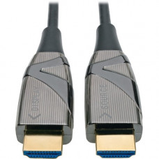 Tripp Lite P568-50M-FBR Fiber Optic Audio/Video Cable - 164.04 ft Fiber Optic A/V Cable for TV, Audio/Video Device, Notebook, Home Theater System, Tablet, HDTV, Blu-ray Player, Chromebook, Projector, Monitor, MacBook - First End: 1 x HDMI Male Digital Aud