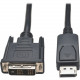 Tripp Lite 6ft DisplayPort to DVI-D / DP to DVI AdapterConverter Single Link Video Cable M/M - Single Link Adapter DP2DVI (M/M) 6-ft. - RoHS, TAA Compliance P581-006