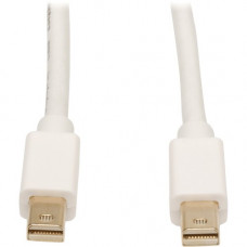 Tripp Lite 10ft Mini DisplayPort to Mini DisplayPort Adapter Converter mDP to mDP 4K x 2K @ 60Hz M/M - DisplayPort for Audio/Video Device, Monitor, Notebook - 10 ft - 1 x Mini DisplayPort Male Thunderbolt - 1 x Mini DisplayPort Male Digital Audio/Video - 