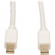 Tripp Lite 10ft Mini DisplayPort to Mini DisplayPort Adapter Converter mDP to mDP 4K x 2K @ 60Hz M/M - DisplayPort for Audio/Video Device, Monitor, Notebook - 10 ft - 1 x Mini DisplayPort Male Thunderbolt - 1 x Mini DisplayPort Male Digital Audio/Video - 