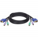 Tripp Lite 15ft PS/2 Cable Kit for B007-008 KVM Switch 3-in-1 Kit - 15ft - Black P753-015