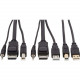 Tripp Lite DisplayPort KVM Cable Kit 4K USB 3.5mm Audio 3xM/3xM USB M/M 6ft - 5.91 ft KVM Cable for KVM Switch, Computer - First End: 1 x Mini-phone Male Audio, First End: 1 x DisplayPort Male Digital Audio/Video, First End: 1 x Type A Male USB - Second E