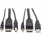 Tripp Lite KVM Cable - 9.84 ft KVM Cable for KVM Switch, Computer - First End: 1 x Mini-phone Male Audio, First End: 1 x DisplayPort Male Digital Audio/Video, First End: 1 x Type A Male USB - Second End: 1 x Mini-phone Male Audio, Second End: 1 x DisplayP