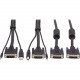 Tripp Lite Dual DVI KVM Cable Kit 3 in 1 DVI USB 3.5mm Audio 3xM/3xM 6ft - 6 ft KVM Cable for KVM Switch, Computer, Monitor - First End: 1 x 24-pin DVI-I (Dual-Link) Male Video, First End: 1 x Mini-phone Male Stereo Audio, First End: 1 x Type A Male USB -