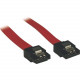 Tripp Lite 1ft Serial ATA SATA Latching Signal Cable 7Pin / 7Pin M/M - SATA for Hard Drive, SATA Controller - 1 ft - 1 x SATA Male - 1 x SATA Male - Shielding - Red" - RoHS Compliance P940-12I