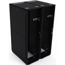 HPE 48U 600mmx1075mm G2 Enterprise Shock Rack - For Server, KVM Switch - 48U Rack Height - Floor Standing - Black, Silver - 3000 lb Dynamic/Rolling Weight Capacity - 3000 lb Static/Stationary Weight Capacity - TAA Compliance P9K50A