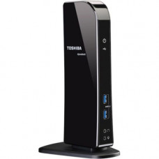 Toshiba Dynadock Docking Station - 6 x USB Ports - Network (RJ-45) - Black - Audio Line Out - Microphone - Docking PA3927U-1PRP