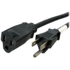 Startech.Com 10 ft 14 AWG Power Cord Extension - NEMA 5-15R to NEMA 5-15P - 10ft - NEMA 5-15R - NEMA 5-15P 125V AC - 15A - Black - RoHS Compliance PAC1011410