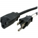 Startech.Com 20 ft Power Cord Extension - NEMA 5-15R to NEMA 5-15P - 20ft - NEMA 5-15R - NEMA 5-15P - Black - RoHS Compliance PAC10120