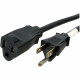 Startech.Com 3 ft Power Extension Cord - NEMA 5-15R to NEMA 5-15P - 3ft - NEMA 5-15R - NEMA 5-15P 125V AC - 13A - Black - RoHS Compliance PAC1013