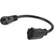 Startech.Com 1 ft Flat Extension Cord - NEMA 5-15R to NEMA Right-Angle 5-15P Power Cable - Low Profile Extension Cord - Right Angle Power Cord - For Computer, Television, Lamp - 125 V AC / 13 A - Black - 1 ft Cord Length - North America - 1 PAC101R1