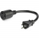 Startech.Com 3ft / 0.9m Power Adapter Cord - Heavy Duty NEMA-L5-20R to NEMA-5-20P - External Power Cable - 12 AWG Power Cord (PAC520PLR3) - For Power Adapter, PDU, Server - 125 V AC / 13 A - Black - 3 ft Cord Length - North America - 1 PAC520PLR3