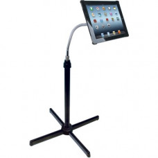 CTA Digital Height-Adjustable Gooseneck Floor Stand for 7-13 Inch Tablets - Up to 13" Screen Support - 55" Height - Floor - Acrylonitrile Butadiene Styrene (ABS), Steel, Metal PAD-AFS