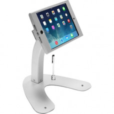 CTA Digital Anti-Theft Security Kiosk Stand for iPad mini 1-4 - Up to 13" Screen Support - 10.5" Height x 8.5" Width x 10.8" Depth - Desktop, Countertop - Aluminum, Cast Aluminum - Silver PAD-ASKM