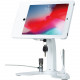 CTA Digital Desk Mount for iPad Air, iPad Pro, Card Reader - White - 10.5" Screen Support PAD-ASKTW