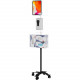 CTA Digital Tablet PC Stand - Up to 13" Screen Support - Floor - Metal, Acrylic PAD-CGSST