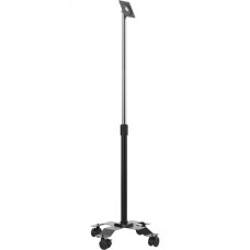 CTA Digital VESA-Compatible, Height-Adjustable Rolling Floor Stand - 70" Height x 17.5" Width x 17.5" Depth - Floor - Black PAD-CGSVP