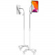 CTA Digital Compact Gooseneck Floor Stand for 7-13-Inch Tablets (White) - Up to 14" Screen Support - Floor Stand - Metal - White PAD-CGSW