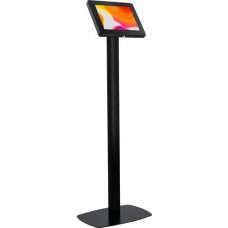 CTA Digital Premium Thin Profile Floor stand with Security Enclosure (Black) - Up to 11" Screen Support - 45" Height x 16" Width x 12" Depth - Floor - Steel - Black PAD-CHKB