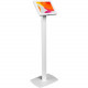 CTA Digital Tablet PC Stand - Up to 11" Screen Support - 45" Height x 16" Width x 12" Depth - Floor - Steel - White PAD-CHKW