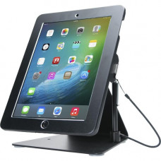 CTA Digital Desktop Anti-Theft Stand Ipad Black Case Rotates 360 Degrees - Black PAD-DASB