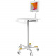 CTA Digital Medical Grade Anti-Microbial Floor Stand with Paragon Premium Locking Enclosure - Up to 10.5" Screen Support - 72.75 lb Load Capacity - Floor - Metal, Plastic - TAA Compliance PAD-MEDVFSE
