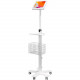 CTA Digital Medical Mobile Floor Stand with VESA Plate and Paragon Enclosure - Up to 11" Screen Support - 53.9" Height x 18.7" Width x 18.4" Depth - Floor - Metal, Steel PAD-MFS
