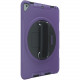 CTA Digital: Protective Case with Build in 360? Rotatable Grip Kickstand for iPad 7th & 8th Gen 10.2?, iPad Air 3 & iPad Pro 10.5?, Purple - Impact Resistant, Drop Resistant - Silicone - Hand Strap - 10.3" Height x 7.3" Width x 0.8"
