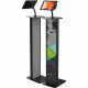 CTA Digital Floor Stand Workstation with Inductive Charging Case - Up to 10.5" Screen Support - Steel, Aluminum PAD-PF1ICC