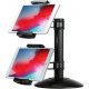 CTA Digital Quick-Connect Dual Tablet Mount with Height-Adjustable Arms - Up to 7" Screen Support - 11.3" Height x 13" Width - Matte Black - TAA Compliance PAD-QC2M