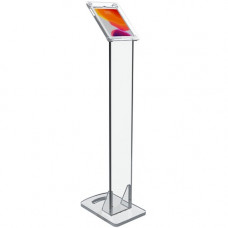 CTA Digital Premium Security Translucent Acrylic Stand - Up to 10.5" Screen Support - 50" Height x 15" Width x 10.5" Depth - Floor - Acrylic - Translucent PAD-STAS