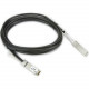 Axiom Twinaxial Network Cable - 3.28 ft Twinaxial Network Cable for Network Device - QSFP+ Male Network - QSFP+ Male Network - 5 GB/s - Black PAN-QSFP-DAC-1M-AX