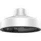 Hikvision PC120 Wall Mount for Security Camera Dome - 11.02 lb Load Capacity - Aluminum Alloy - White - TAA Compliance PC120