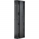 Panduit Vertical Cable Manager - Black - 1 Pack - 45U Rack Height - Steel - TAA Compliance PE2VD08