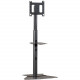 Milestone Av Technologies Chief PF1-U - Stand - telescopic - for flat panel - aluminum - black - floor-standing PF1UB