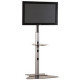 Milestone Av Technologies Chief PF1-US - Stand - telescopic - for flat panel - aluminum - silver - floor-standing PF1US