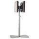 Chief PF2-UB Floor Stand for Flat Panel Dual Display - Up to 400lb Flat Panel Display - Black - TAA Compliance PF2UB