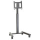 Milestone Av Technologies Chief Large Flat Panel Mobile Cart PFCUB - Stand (interface bracket) - for flat panel - black - screen size: 42"-71" - mounting interface: 200 x 200 mm PFCUB