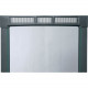 Middle Atlantic Products Curved Door Plexi - Plexiglas - Black - 45U Rack Height - 81.7" Height - 21.9" Width PFD-45A