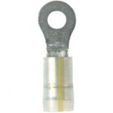 Panduit Terminal Connector - 50 Pack - 1 x Ring Terminal - Tin - Yellow - TAA Compliance PK10-14R-L